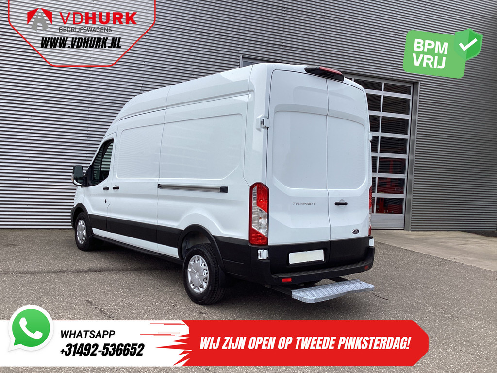 Ford Transit Bestelbus 350 2.0 TDCI 185 pk Aut. L3H3 Riem V.V/ 2xSchuifdeur/ Bi-Xenon/ Elek.Stoel/ Carplay/ Stoelverw./ Camera/ Cruise/ PDC/ Navi 1