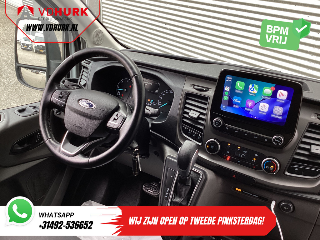 Ford Transit Bestelbus 350 2.0 TDCI 185 pk Aut. L3H3 Riem V.V/ 2xSchuifdeur/ Bi-Xenon/ Elek.Stoel/ Carplay/ Stoelverw./ Camera/ Cruise/ PDC/ Navi 10