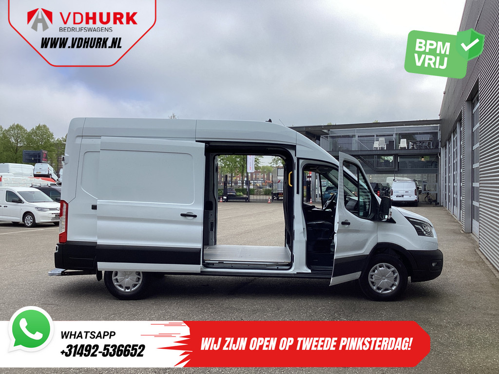 Ford Transit Bestelbus 350 2.0 TDCI 185 pk Aut. L3H3 Riem V.V/ 2xSchuifdeur/ Bi-Xenon/ Elek.Stoel/ Carplay/ Stoelverw./ Camera/ Cruise/ PDC/ Navi 5