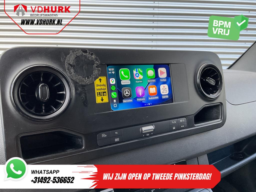 Mercedes-Benz Sprinter Bakwagen 317 CDI Aut. Bakwagen Laadklep/ Spoiler/ Zijdeur/ LED/ Standkachel/ Stoelverw./ Carplay/ Cruise/ Airco/ 430x210x210 14