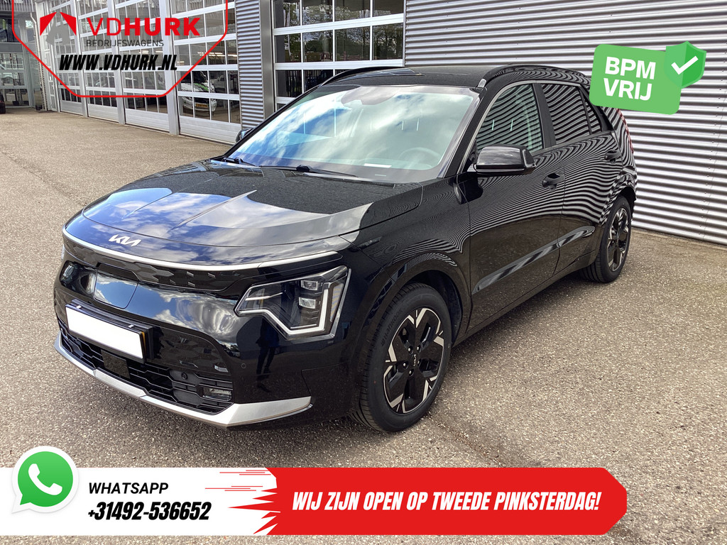 Kia Niro EV SUV 463 km WLTP Pano/ Dealer Onderhouden/ Snellader/ Leder/ Adapt.Cruise/ Head-up / Carplay/ Stoelverw./ Stuurverw./ Elek.klep/ Trek 7
