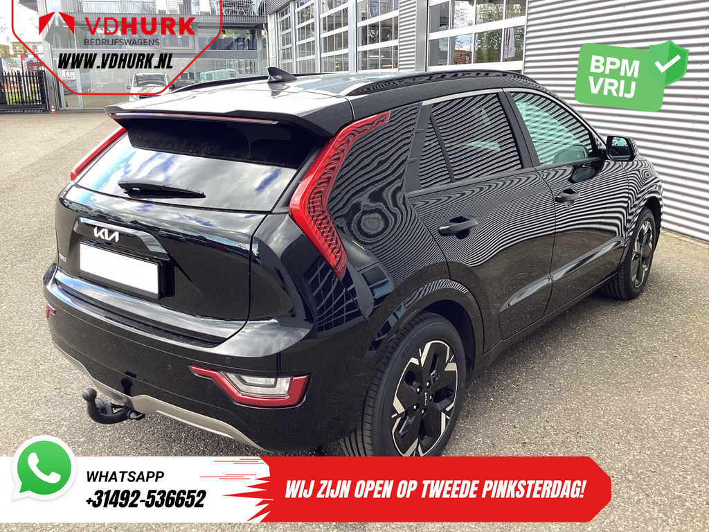 Kia Niro EV SUV 463 km WLTP Pano/ Dealer Onderhouden/ Snellader/ Leder/ Adapt.Cruise/ Head-up / Carplay/ Stoelverw./ Stuurverw./ Elek.klep/ Trek 8