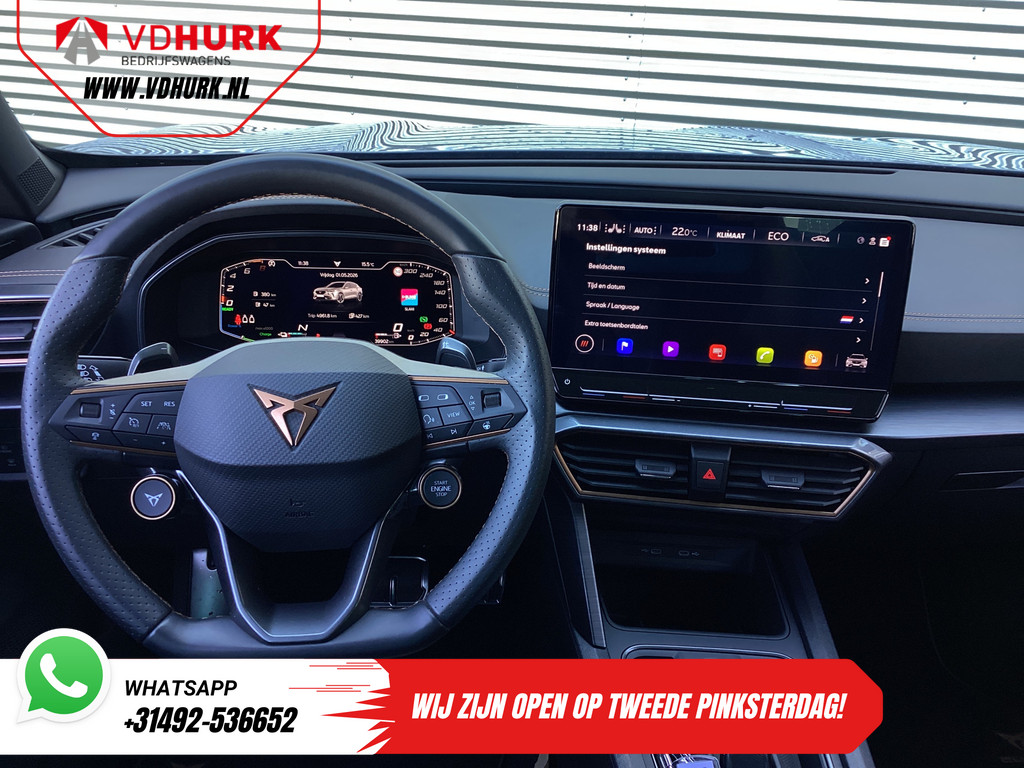 CUPRA Formentor SUV 1.4 e-Hybrid VZ Performance Leder/ Memory/ Elek.Klep/ Carplay/ Stoelverw./ Adapt.Cruise/ Standkachel/ Stuurverw./ 19” LMV 2