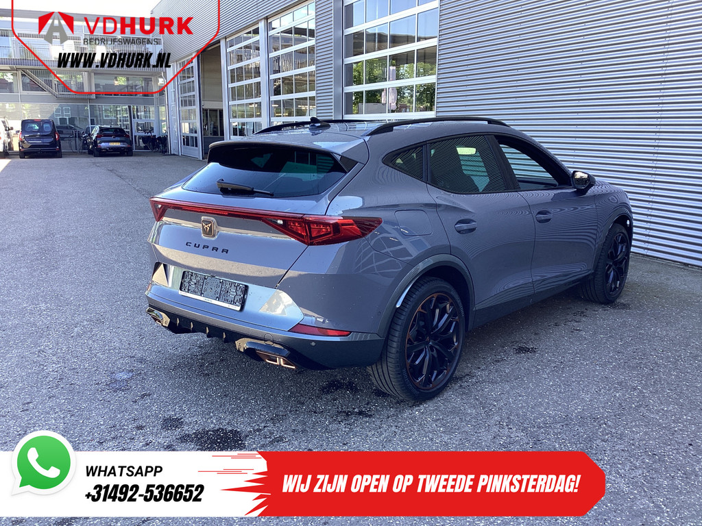 CUPRA Formentor SUV 1.4 e-Hybrid VZ Performance Leder/ Memory/ Elek.Klep/ Carplay/ Stoelverw./ Adapt.Cruise/ Standkachel/ Stuurverw./ 19” LMV 8