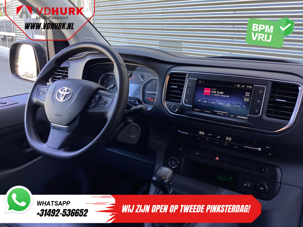 Toyota ProAce Worker Bestelbus 1.5 2x Schuifdeur/ Adapt.Cruise/ Head-up/ Standkachel/ Inrichting/ Stoelverw./ Carplay/ Camera/ Keyless/ Climate/ Trekhaak 2