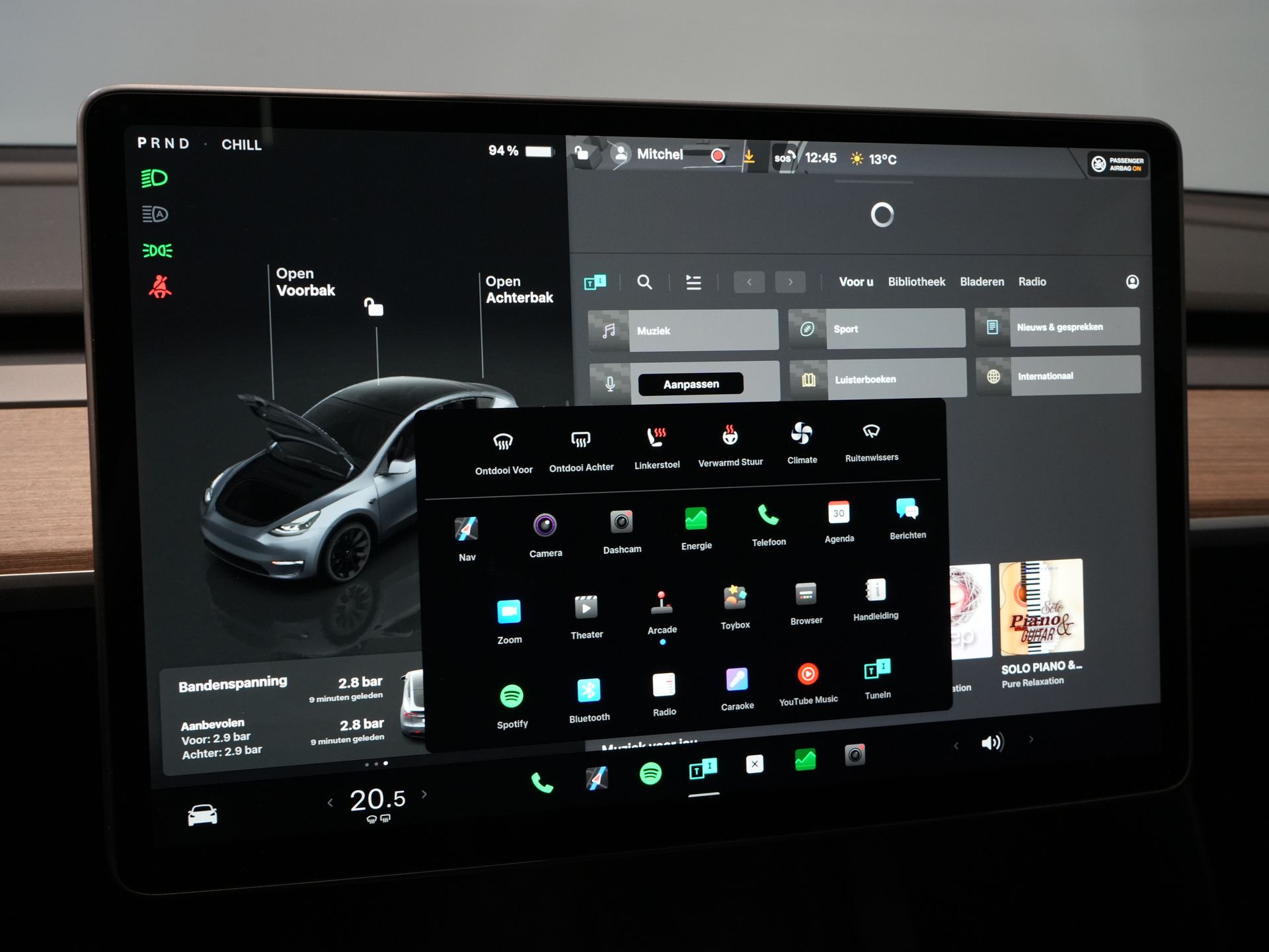 Tesla Model Y SUV 455 Km WLTP (DEMO) Pano/ Memory/ Elek.klep/ Stoelverw./ Navi/ 360 Camera/ Climate/ 20” LMV 23