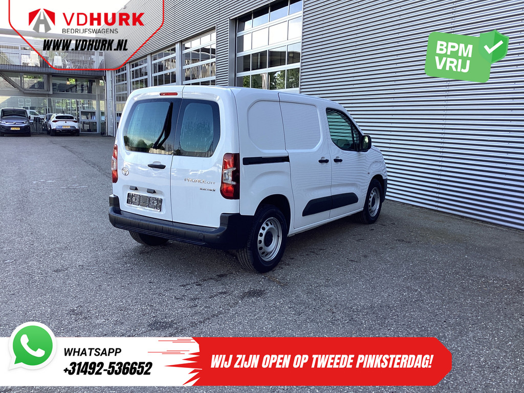 Toyota PROACE CITY Electric Bestelbus 345 km WLTP LED/ 3pers/ Snellader/ Standkachel/ Carplay/ Navi/ PDC/ Cruise/ Airco 10