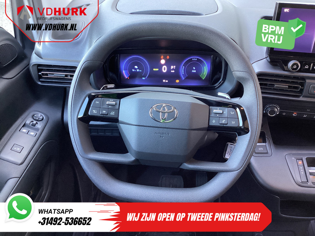Toyota PROACE CITY Electric Bestelbus 345 km WLTP LED/ 3pers/ Snellader/ Standkachel/ Carplay/ Navi/ PDC/ Cruise/ Airco 13