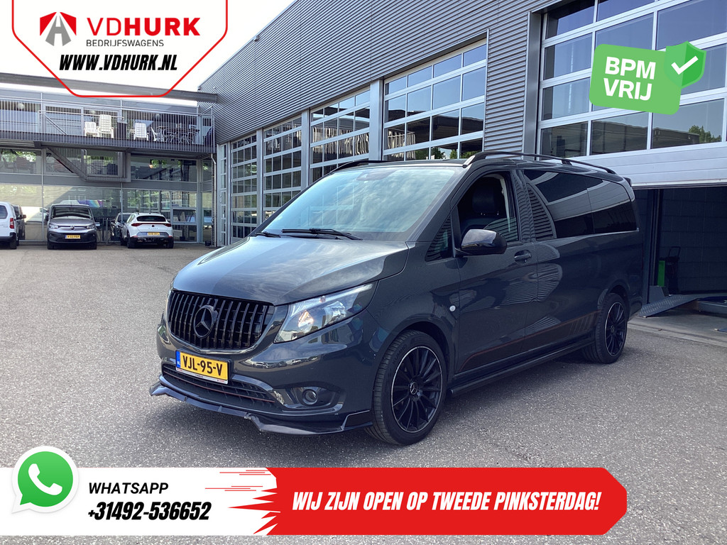 Mercedes-Benz Vito Bestelbus 116 CDI Aut. DC Dubbel Cabine Leder/ Stoelverw./ 19” LMV/ Glaslook/ Camera/ Navi/ PDC/ Trekhaak/ Cruise 7