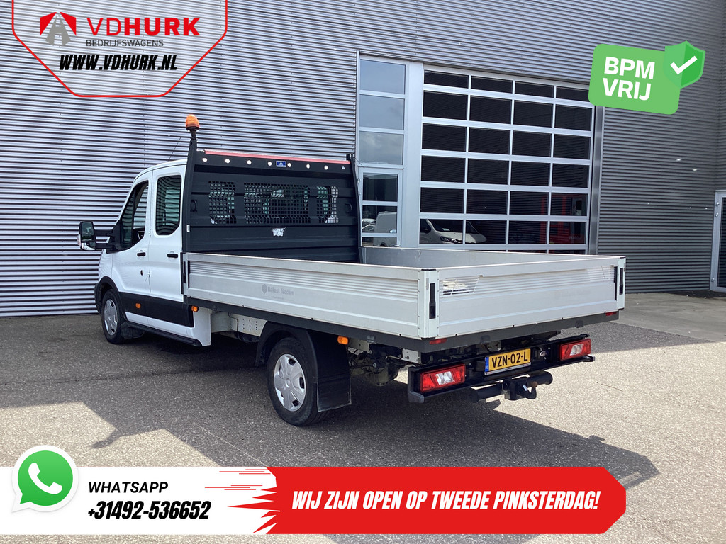 Ford Transit Open laadbak 2.0 TDCI 130 pk DC Dubbel Cabine Open Laadbak/ 7 Pers./ 3.0t Trekverm./ Carplay/ Cruise/ Climate/ Pick Up 1