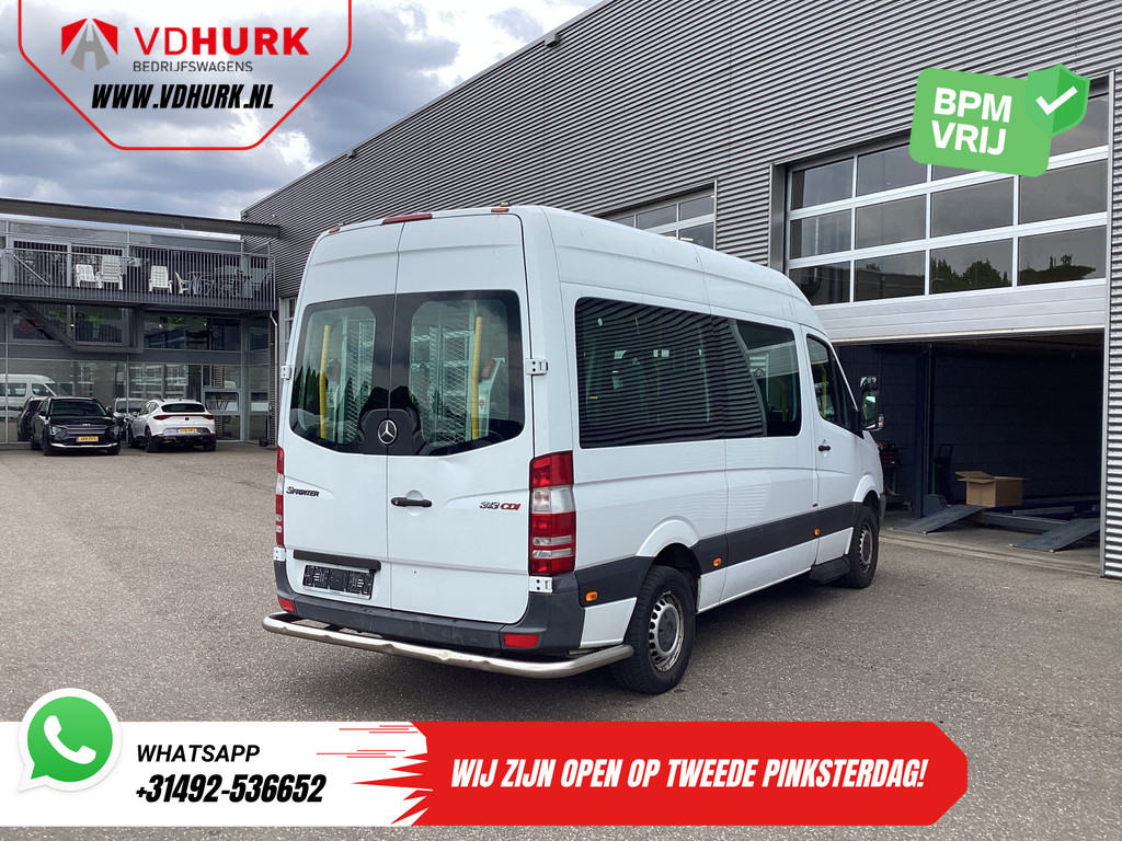 Mercedes-Benz Sprinter Personenvervoer 313 2.2 CDI L2H2 €8.772 Incl. BTW BPM VRIJ! EXPORT Combi/ 9 Persoons/ Kombi/ 9P/ Airco/ Rolstoellift 8