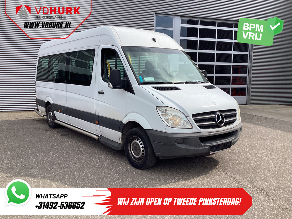 Mercedes-Benz Sprinter Personenvervoer 313 2.2 CDI Aut. L3H2 €10.587,- incl BTW (BPM VRIJ) EXPORT Combi/ 9 persoons/ Kombi/ 9P/ Rearbar/ Sidebars/ Airco/ Rolstoellift 0