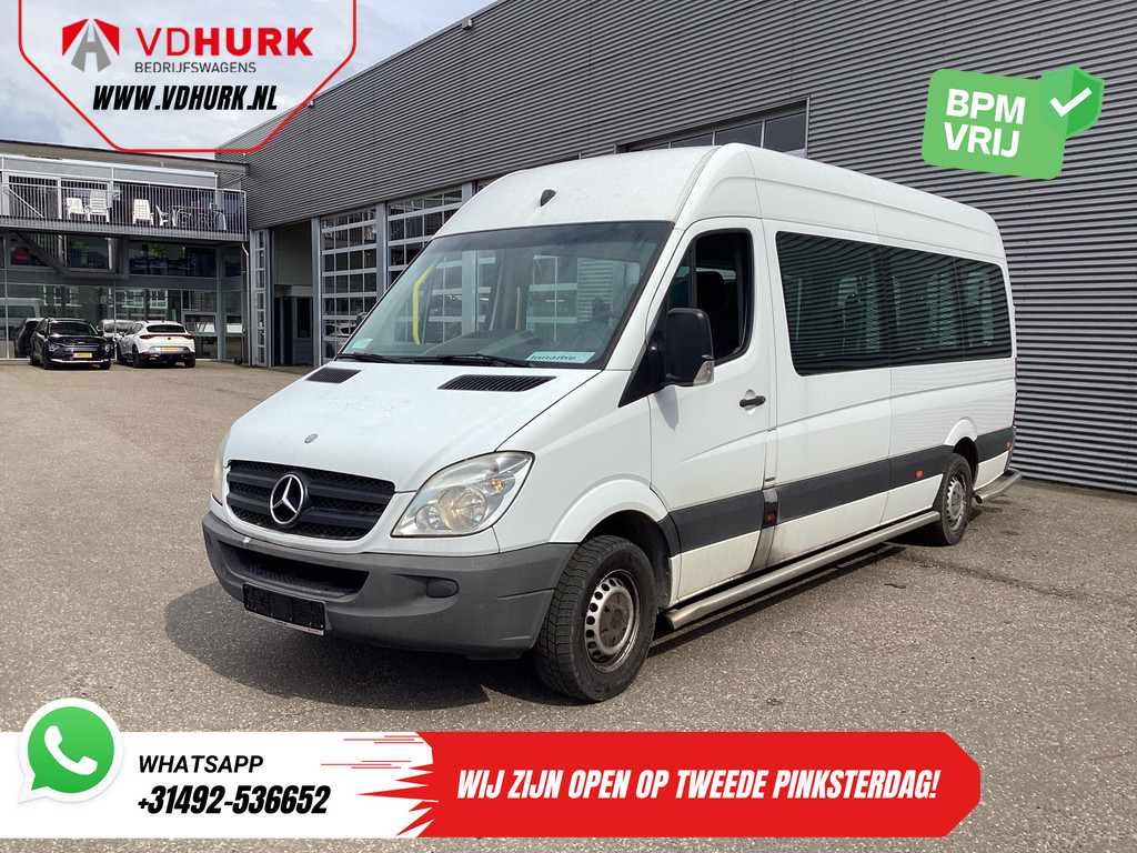 Mercedes-Benz Sprinter Personenvervoer 313 2.2 CDI Aut. L3H2 €10.587,- incl BTW (BPM VRIJ) EXPORT Combi/ 9 persoons/ Kombi/ 9P/ Rearbar/ Sidebars/ Airco/ Rolstoellift 7