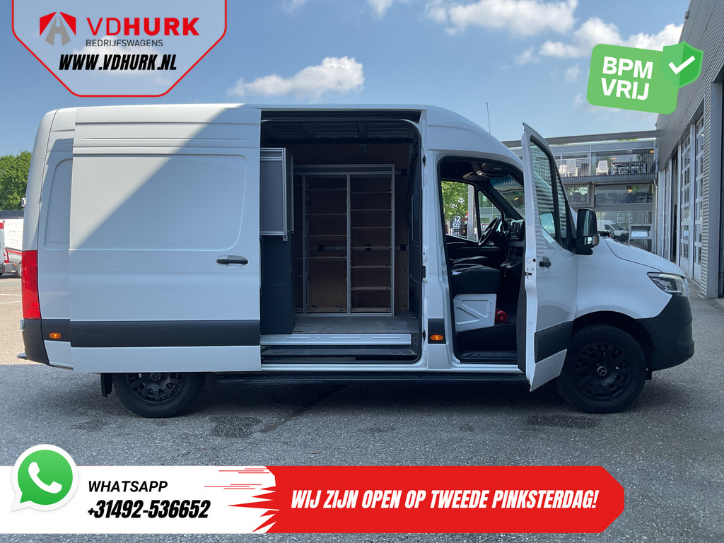 Mercedes-Benz Sprinter Bestelbus 317 CDI Aut. L2H2 3.5t Trekverm./ LED/ Gev.Stoel/ Carplay/ Inrichting/ Navi/ Cruise/ Camera/ Sidesteps/ 18”LMV 4