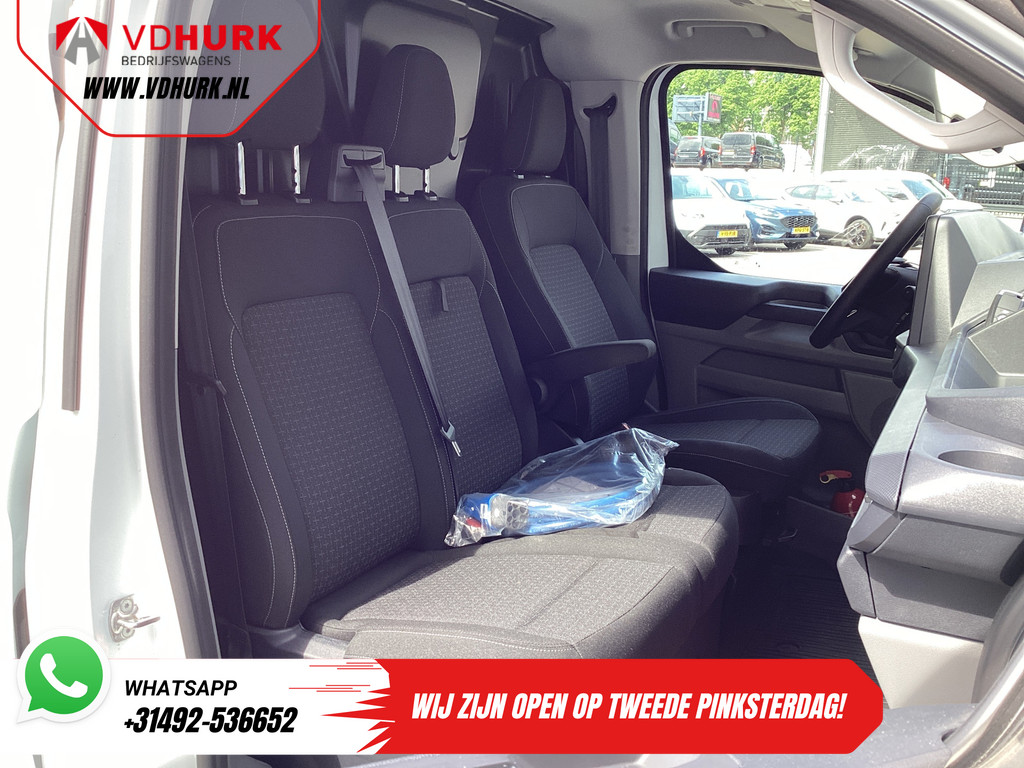 Ford E-Transit Custom Bestelbus 71 kWh L2 360 km WLTP Garantie t/m 2028/ LED/ Snellader/ Standkachel/ Stoelverw./ Stuurverw./ Carplay/ Camera/ PDC/ Climate/ Cru 10