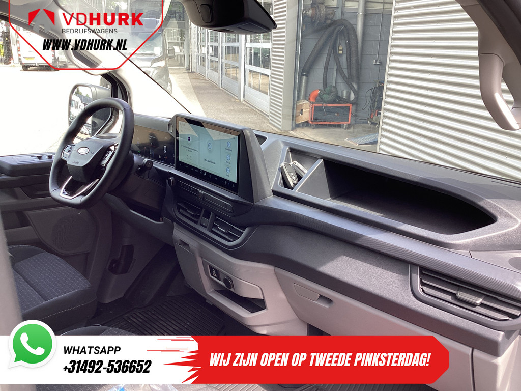 Ford E-Transit Custom Bestelbus 71 kWh L2 360 km WLTP Garantie t/m 2028/ LED/ Snellader/ Standkachel/ Stoelverw./ Stuurverw./ Carplay/ Camera/ PDC/ Climate/ Cru 12