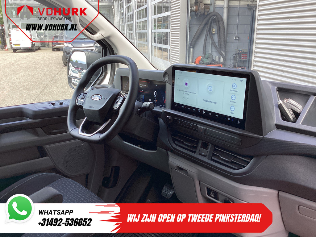 Ford E-Transit Custom Bestelbus 71 kWh L2 360 km WLTP Garantie t/m 2028/ LED/ Snellader/ Standkachel/ Stoelverw./ Stuurverw./ Carplay/ Camera/ PDC/ Climate/ Cru 2