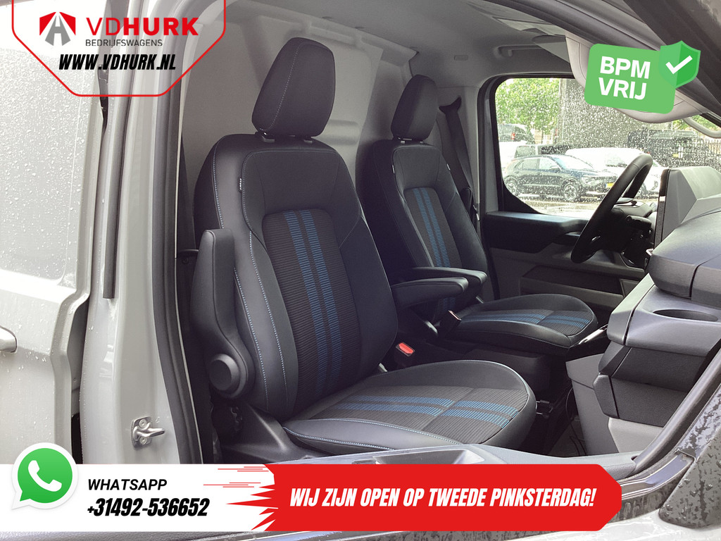 Ford E-Transit Custom Bestelbus Sport L2 330km WLTP LED/ 2x Schuifdeur/ Adapt.Cruise/ Elek.Stoel/ Standkachel/ Stoelverw./ Carplay/ Navi/ Camera/ Climate/ 19” L 10