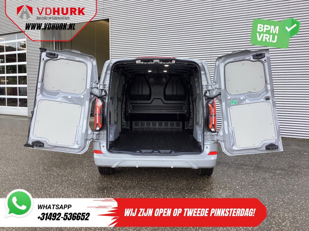 Ford E-Transit Custom Bestelbus Sport L2 330km WLTP LED/ 2x Schuifdeur/ Adapt.Cruise/ Elek.Stoel/ Standkachel/ Stoelverw./ Carplay/ Navi/ Camera/ Climate/ 19” L 4