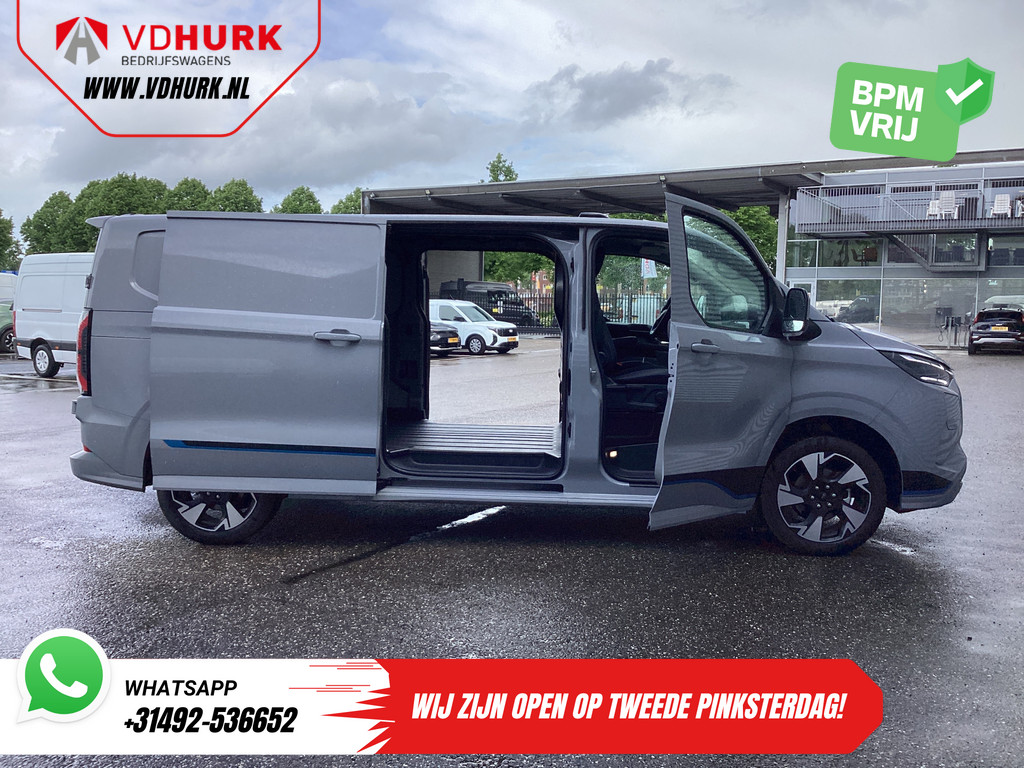 Ford E-Transit Custom Bestelbus Sport L2 330km WLTP LED/ 2x Schuifdeur/ Adapt.Cruise/ Elek.Stoel/ Standkachel/ Stoelverw./ Carplay/ Navi/ Camera/ Climate/ 19” L 5