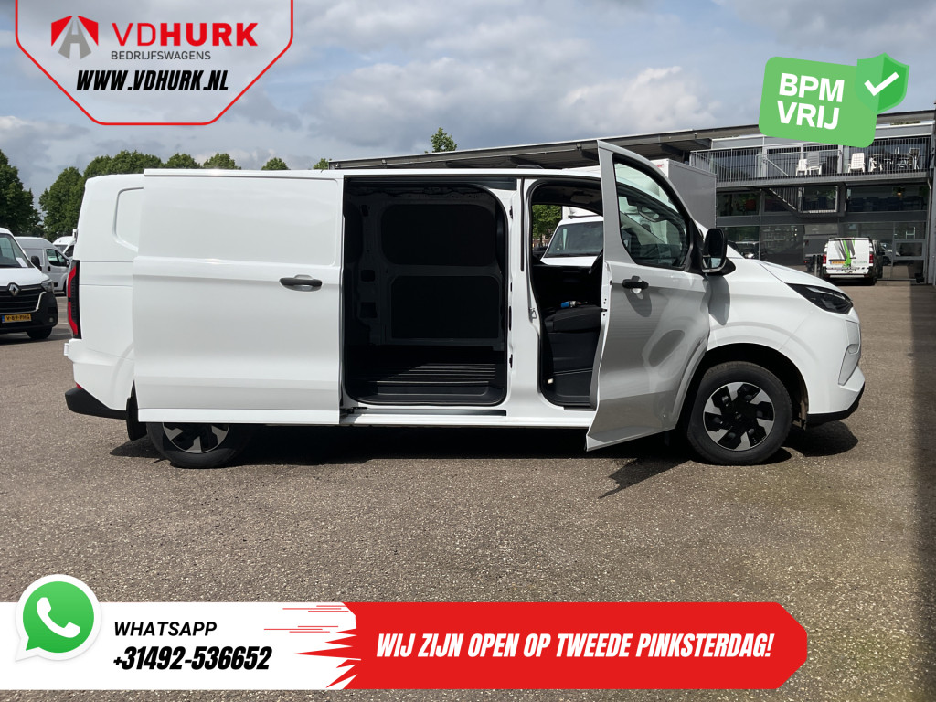 Ford E-Transit Custom Bestelbus L2 330 km WLTP LED/ Standkachel/ Stoelverw./ Snellader/ 2.3t Trekverm./ Carplay/ Climate/ Camera/ PDC/ Cruise 4