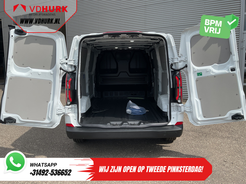 Ford E-Transit Custom Bestelbus L2 330 km WLTP LED/ Standkachel/ Stoelverw./ Snellader/ 2.3t Trekverm./ Carplay/ Climate/ Camera/ PDC/ Cruise 5