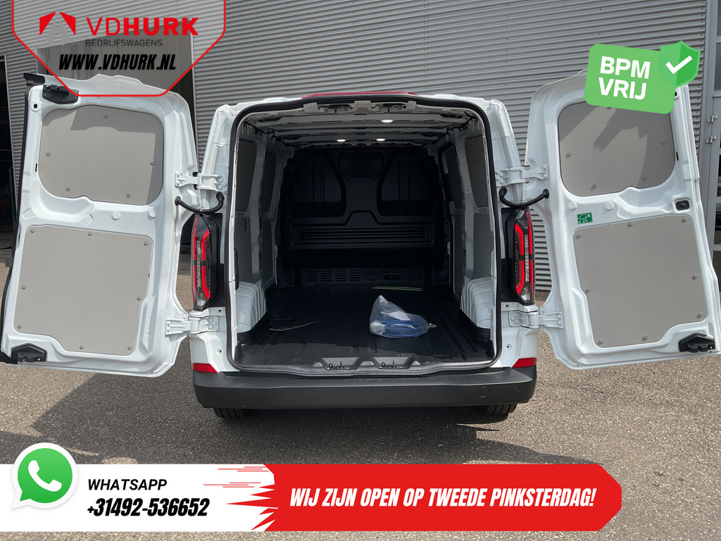 Ford E-Transit Custom Bestelbus L2 330 km WLTP LED/ Standkachel/ Stoelverw./ Snellader/ 2.3t Trekverm./ Carplay/ Climate/ Camera/ PDC/ Cruise 5