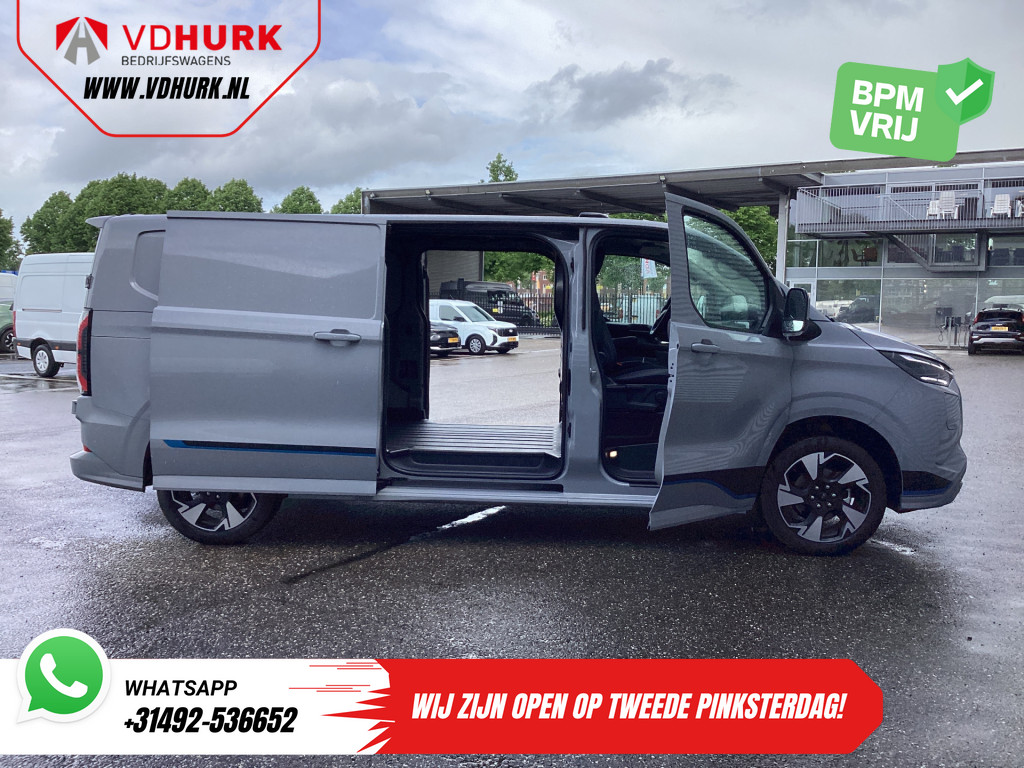Ford E-Transit Custom Bestelbus Sport L2 330km WLTP LED/ 2x Schuifdeur/ Adapt.Cruise/ Elek.Stoel/ Standkachel/ Stoelverw./ Carplay/ Navi/ Camera/ Climate/ 19” L 5