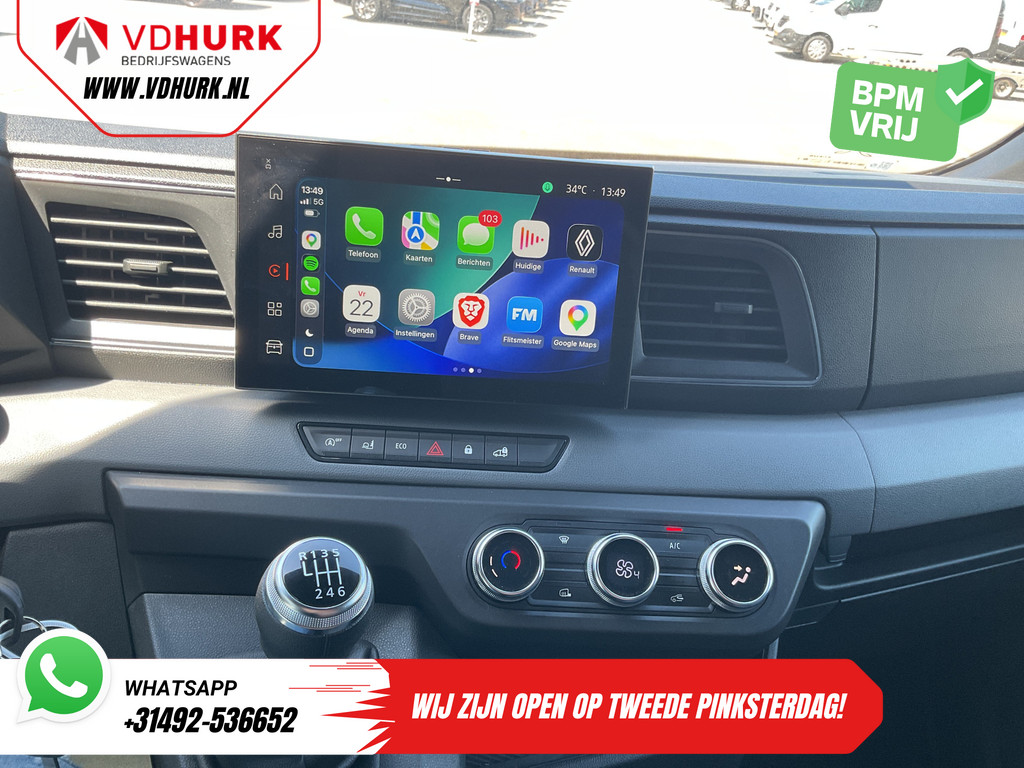Renault Master Bestelbus 2.3 dCi 150 pk L3H2 LED/ Carplay/ 270Gr.Deuren/ Airco/ Camera/ Cruise/ PDC 10