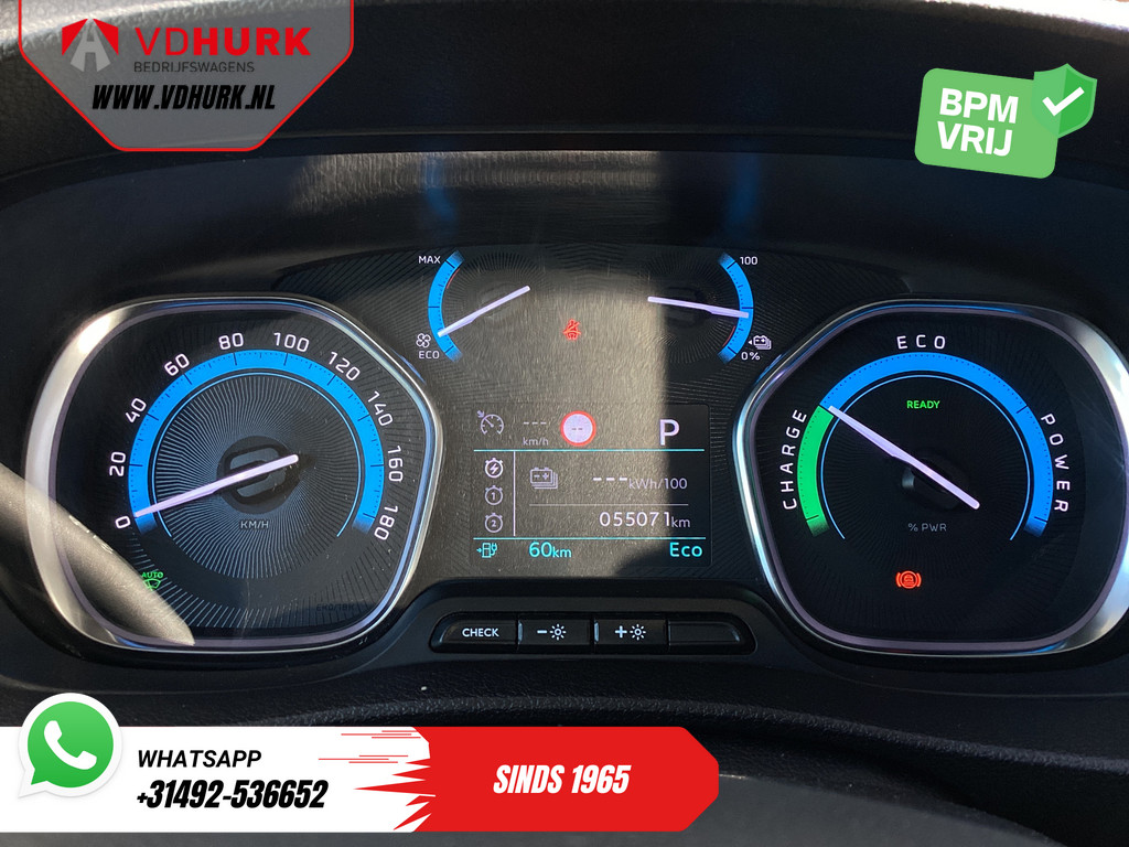 Toyota PROACE Electric Worker Bestelbus L3 75 kWh 345km WLTP 2x Schuifdeur/ LED/ Head-Up/ Snellader/ Keyless/ Stoelverw./ Carplay/ Navi/ Camera/ Climate/ PDC/ LMV/ Crui 14