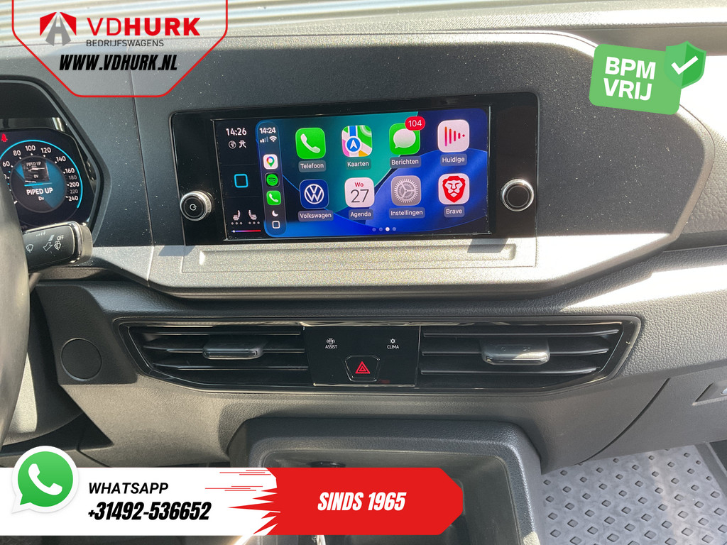 Volkswagen Caddy Cargo Bestelbus 2.0 TDI 125 pk DSG Aut. LED/ Adapt.Cruise/ Standkachel/ Carplay/ Stoelverw./ Airco/ Camera/ 16”LMV/ PDC/ Trekhaak 12