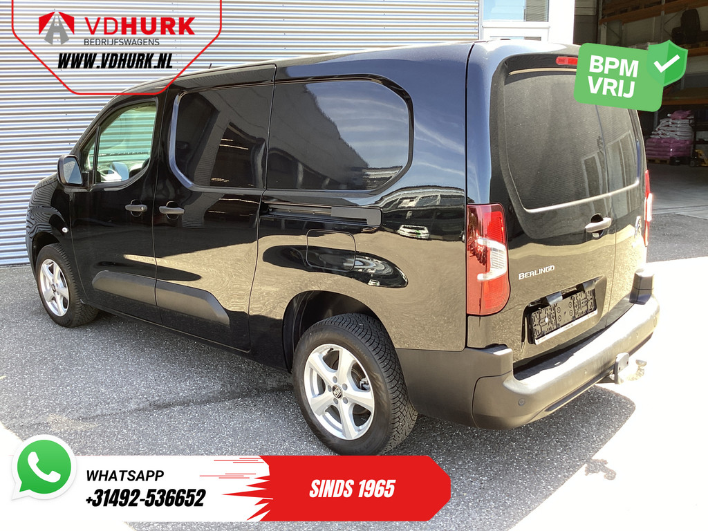 Citroën Berlingo Bestelbus 1.5 HDi 130 pk Aut. L2 3 Pers./ Carplay/ Climate/ Camera/ Standkachel/ Stoelverw/ Trekhaak/ LMV/ Dealer O.H. 1