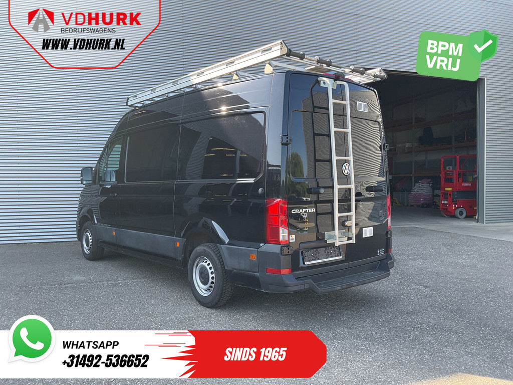 Volkswagen Crafter Bestelbus 2.0 TDI 180 pk DSG Aut. L3H3 Carplay/ Gev.Stoel/ 270Gr.Deuren/ Navi/ Imperiaal+Ladder/ Camera/ Cruise/ PDC 1