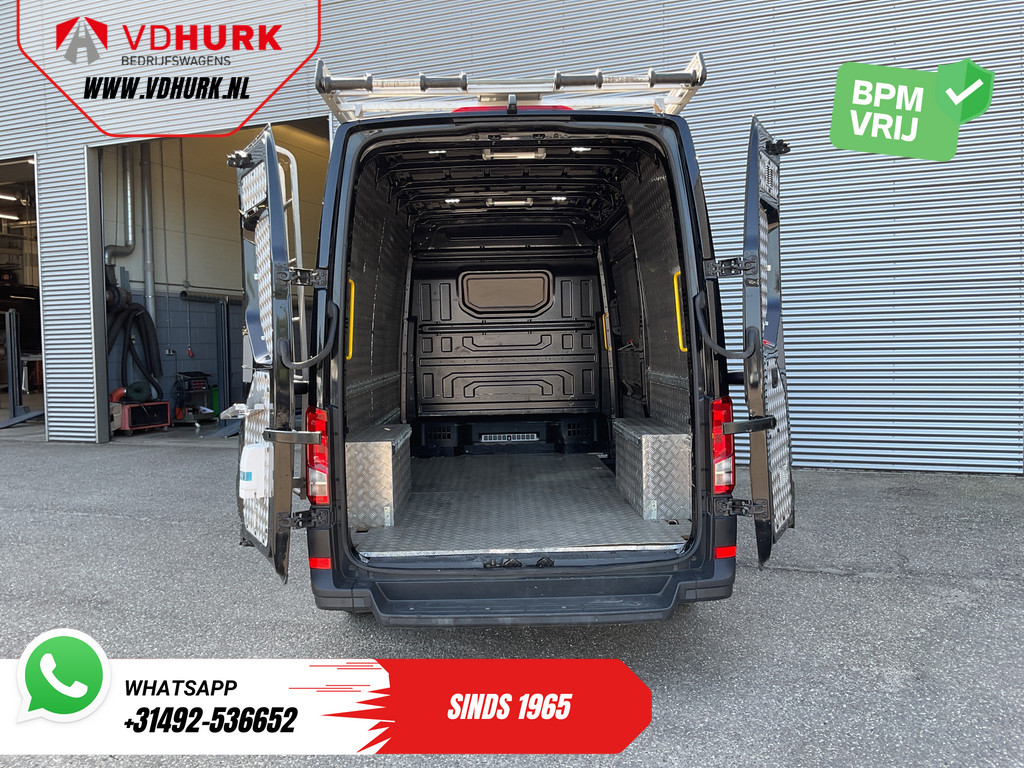 Volkswagen Crafter Bestelbus 2.0 TDI 180 pk DSG Aut. L3H3 Carplay/ Gev.Stoel/ 270Gr.Deuren/ Navi/ Imperiaal+Ladder/ Camera/ Cruise/ PDC 5