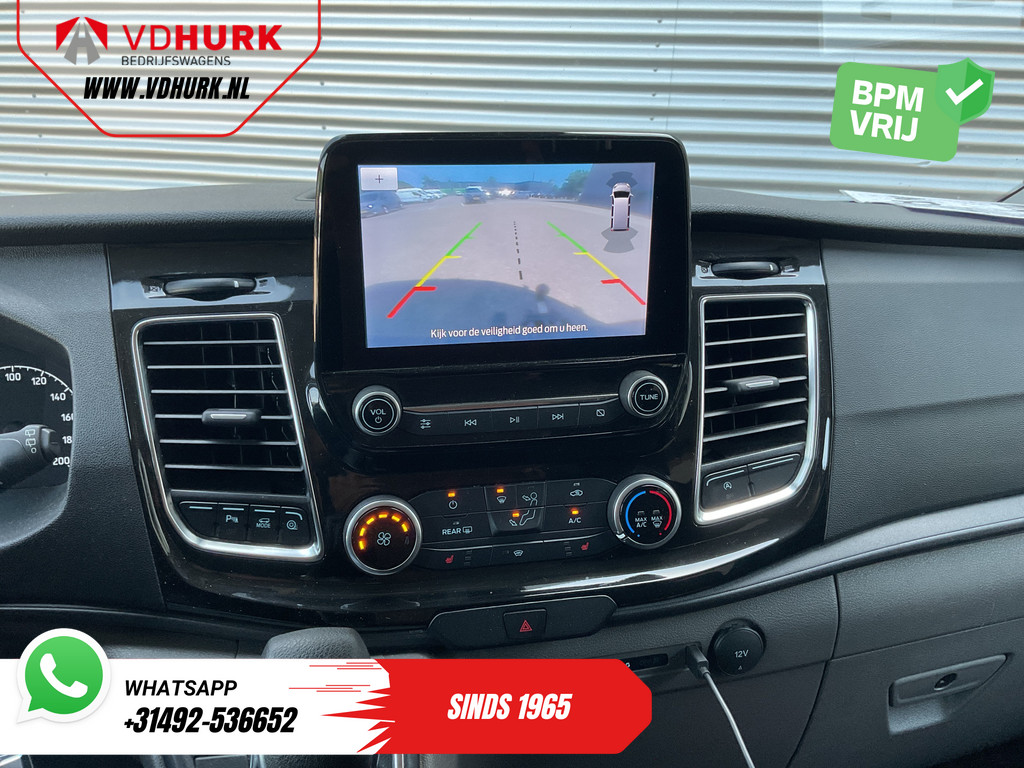 Ford Transit Custom Bestelbus 2.0 TDCI 170 pk Aut. L2 DC Dubbel Cabine 2xSchuifdeur/ Carplay/ Stoelverw./ Navi/ Airco/ Camera/ Cruise/ 16”LMV/ PDC/ Trekhaak 16