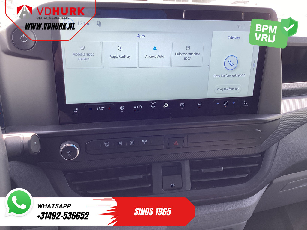 Ford E-Transit Custom Bestelbus L2 Trend 330 WLTP LED/ Snellader/ Standkachel/ Stoelverw./ Carplay/ Camera/ Climate 10