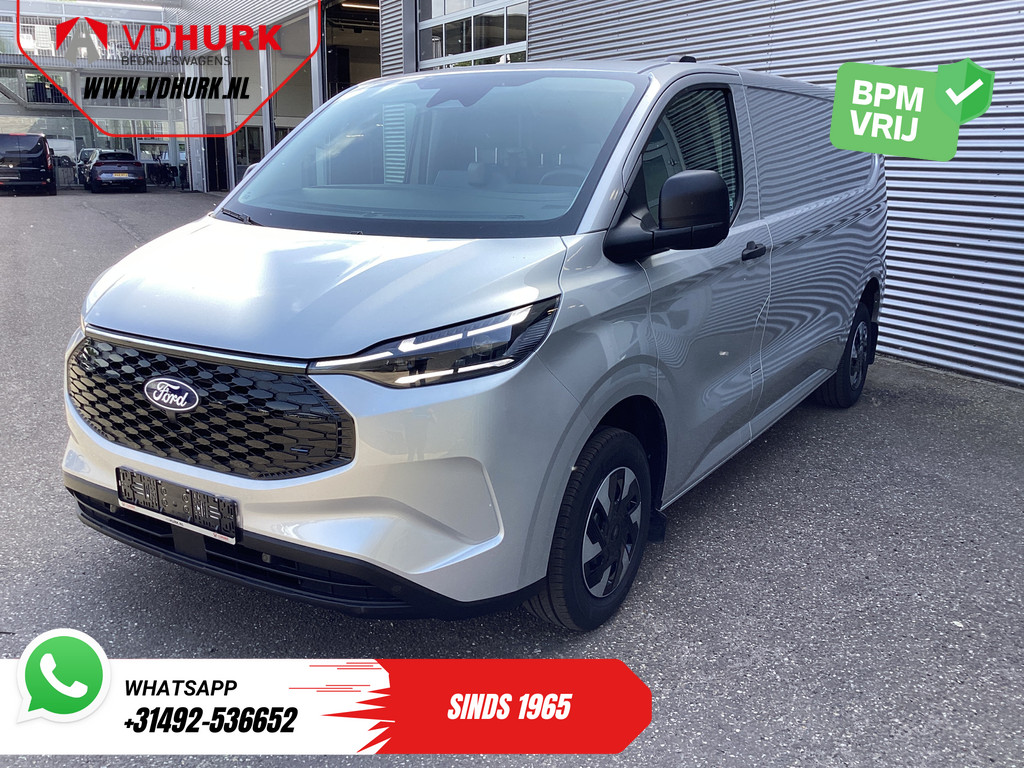 Ford E-Transit Custom Bestelbus L2 Trend 330 WLTP LED/ Snellader/ Standkachel/ Stoelverw./ Carplay/ Camera/ Climate 7