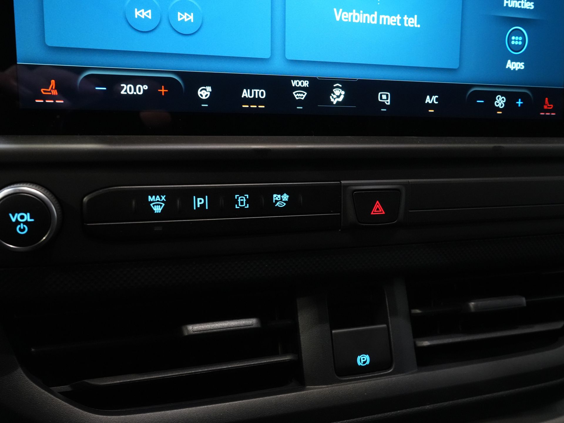 Ford E-Transit Custom Bestelbus L2 330 km WLTP Garantie t/m 2028/ LED/ Snellader/ Standkachel/ Stoelverw./ Stuurverw./ Carplay/ Camera/ PDC/ Climate/ Cruise 19