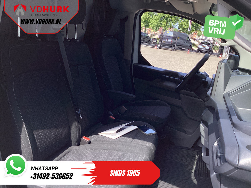 Ford E-Transit Custom Bestelbus L2 330 km WLTP Garantie t/m 2028/ LED/ Snellader/ Standkachel/ Stoelverw./ Stuurverw./ Carplay/ Camera/ PDC/ Climate/ Cruise 9