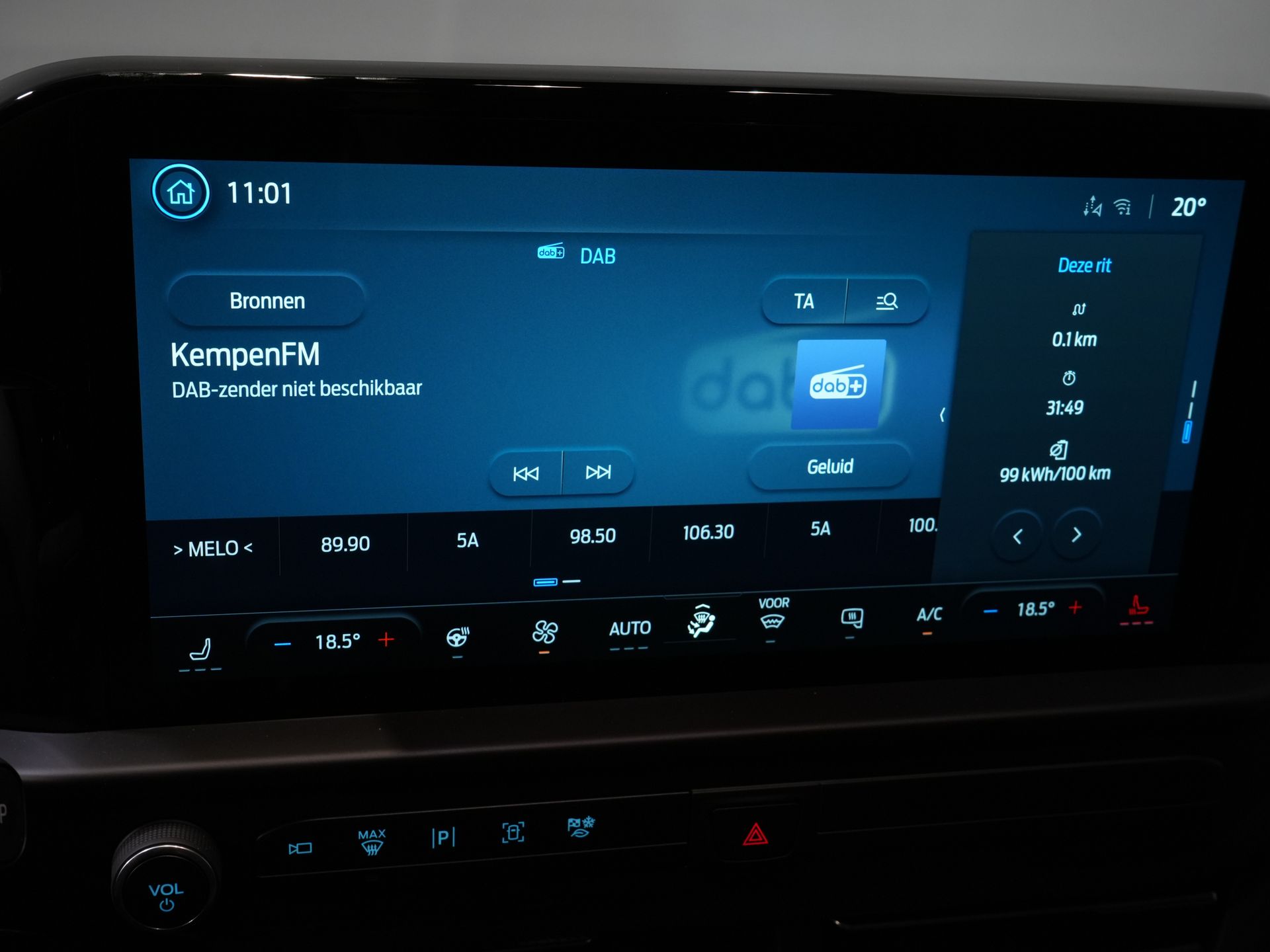 Ford E-Transit Custom Bestelbus 218 pk 330 km WLTP L2 Limited B&O/ Adapt.Cruise/ Elek.Trekhaak/ Standkachel/ Stoelverw./ Stuurverw./ Carplay/ Navi/ 360.Camera/  26