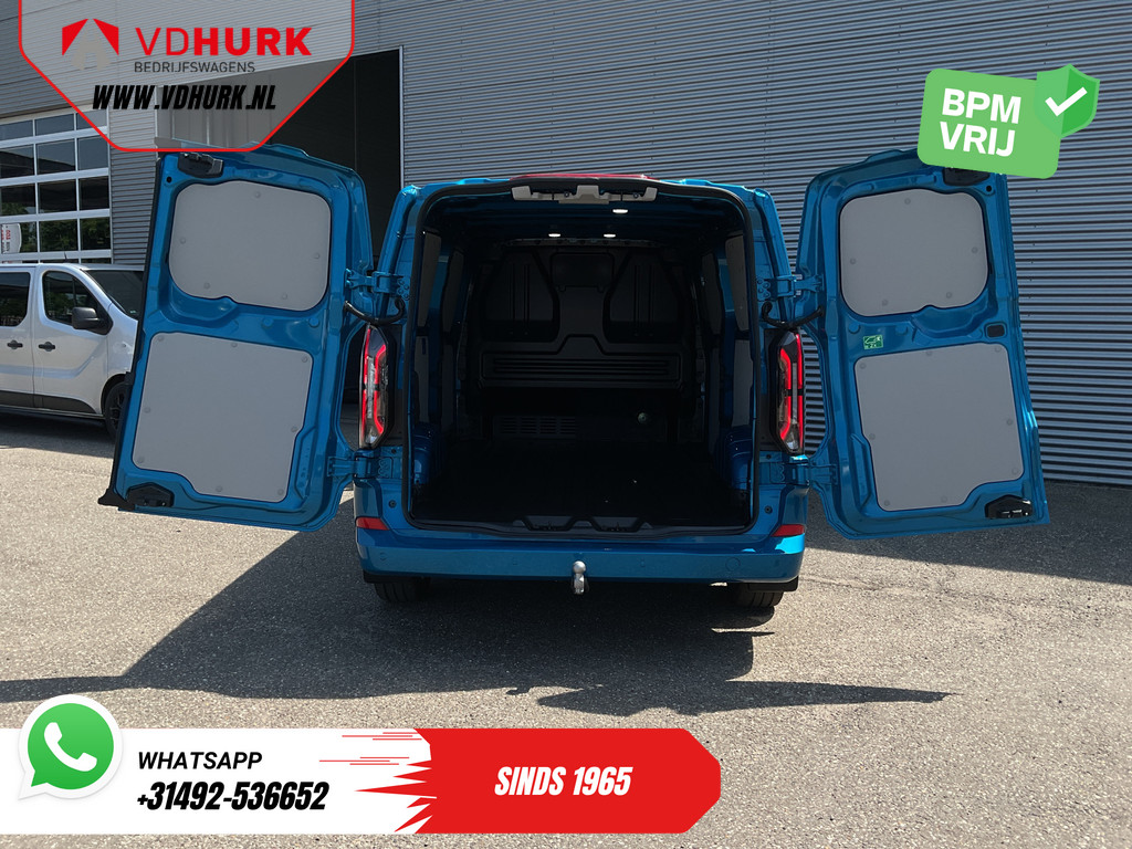 Ford E-Transit Custom Bestelbus 218 pk 330 km WLTP L2 Limited B&O/ Adapt.Cruise/ Elek.Trekhaak/ Standkachel/ Stoelverw./ Stuurverw./ Carplay/ Navi/ 360.Camera/  4