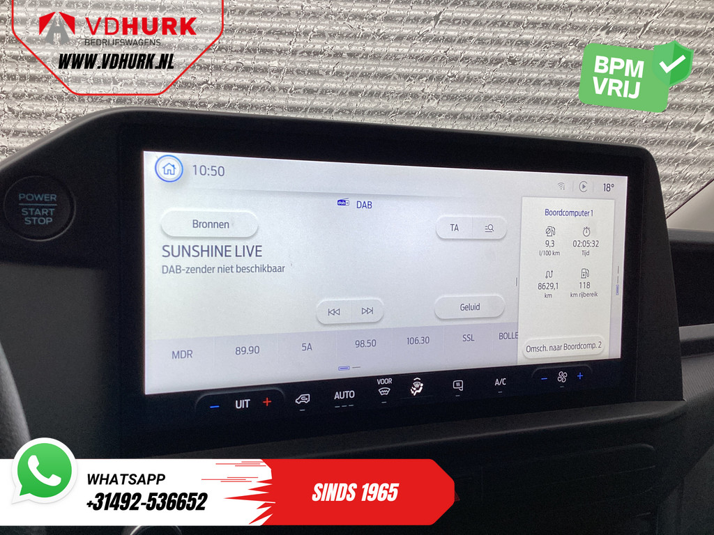 Ford Transit Custom Bestelbus 2.0 TDCI L2 Trend LED/ Carplay/ Camera/ Climate/ PDC/ Cruise/ DAB 16