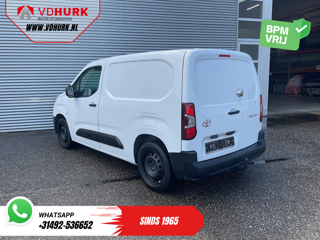 Toyota PROACE CITY Bestelbus 1.5 130 pk Aut. Carplay/ 3Pers./ Stoelverw./ Inrichting/ Camera/ Cruise/ Airco/ PDC/ Trekhaak 1
