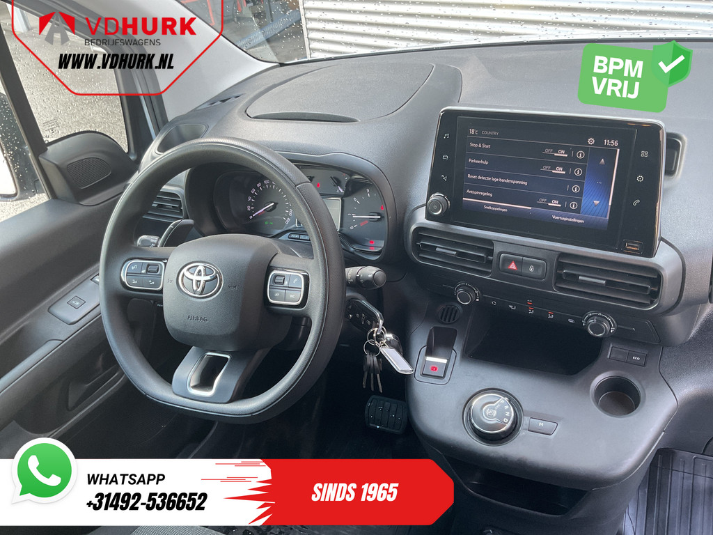 Toyota PROACE CITY Bestelbus 1.5 130 pk Aut. Carplay/ 3Pers./ Stoelverw./ Inrichting/ Camera/ Cruise/ Airco/ PDC/ Trekhaak 12