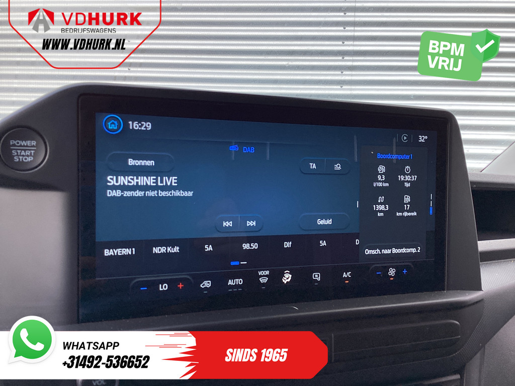 Ford Transit Custom Bestelbus 2.0 TDCI L2 Trend LED/ Carplay/ Camera/ Climate/ PDC/ Cruise/ DAB 16