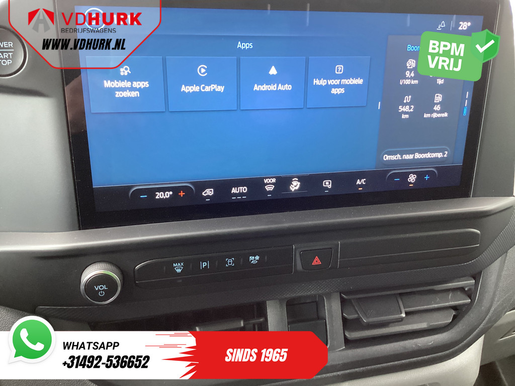 Ford Transit Custom Bestelbus 2.0 TDCI L2 Trend LED/ Carplay/ Camera/ Climate/ PDC/ Cruise/ DAB 10
