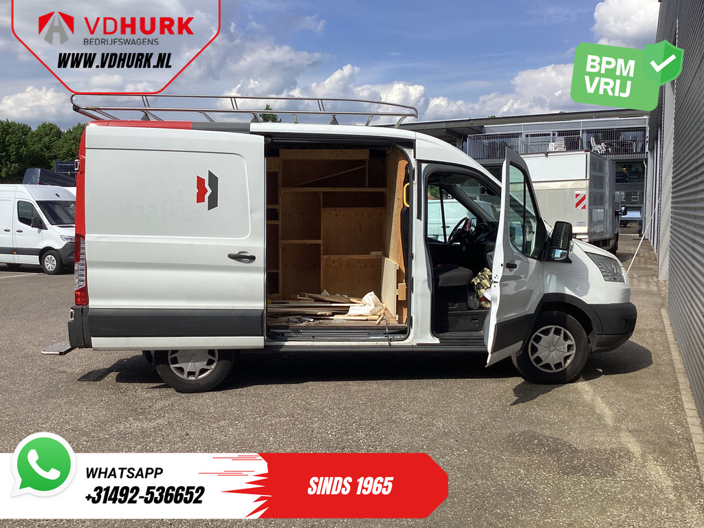 Ford Transit Bestelbus 2.0 TDCI 130 pk L2H2 Trend 2.8t Trekverm./ DB-VV./ Navi/ Camera/ Cruise/ Imperiaal/ Rearstep/ Trekhaak 5