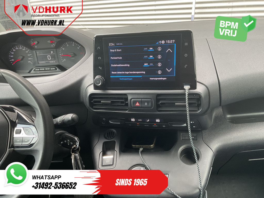 Peugeot Partner Bestelbus 1.2 BENZINE Aut. 110 pk Stoelverw./ Carplay/ Camera/ PDC/ Climate/ Cruise/ Trekhaak/ Airco 12