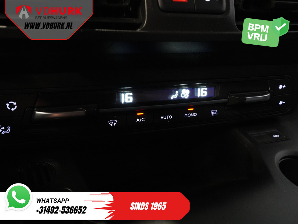Peugeot Partner Bestelbus 1.2 BENZINE Aut. 110 pk Stoelverw./ Carplay/ Camera/ PDC/ Climate/ Cruise/ Trekhaak/ Airco 22