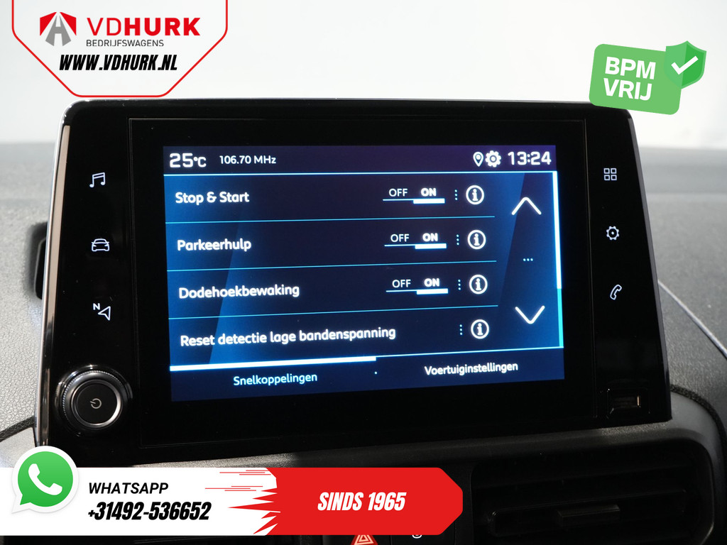 Peugeot Partner Bestelbus 1.2 BENZINE Aut. 110 pk Stoelverw./ Carplay/ Camera/ PDC/ Climate/ Cruise/ Trekhaak/ Airco 24